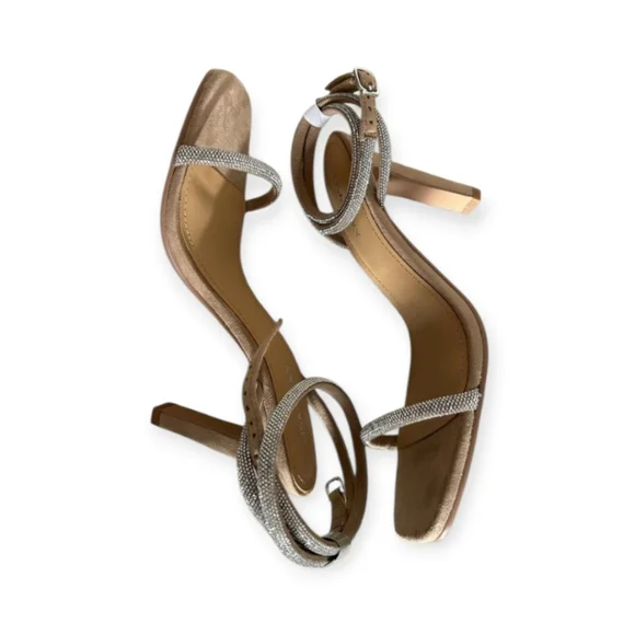 New Lisa Vicky Angelic Rhinestone Ankle Strap Heel 9 - Picture 4 of 8